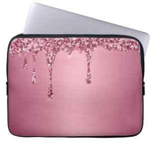 Housse Pour Ordinateur Portable Glam en marbre doré moderne métallisé