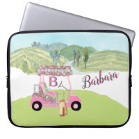 Glam Glitz Monogramme Nom Rose Gold Golf Panier