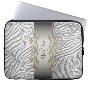 Housse pour ordinateur portable Gold Diamonds Silv