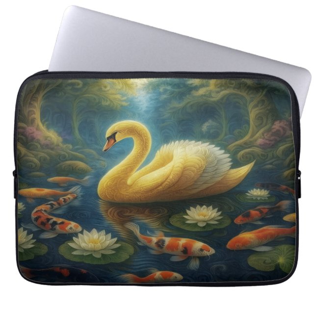 Housse pour ordinateur portable Golden Swan (Devant)