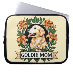Housse Pour Ordinateur Portable Goldie Maman Golden Retriever Chien Moms