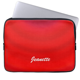 Housse Pour Ordinateur Portable Gradient rouge lumineux de douille d'ordinateur