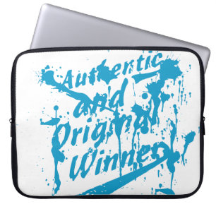 Housse Pour Ordinateur Portable Graffiti Authentique Vainqueur Grunge Éclaboussure