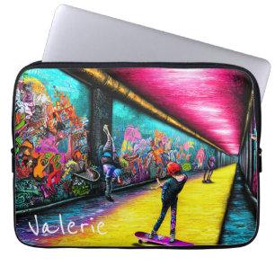 Housse Pour Ordinateur Portable Graffiti en pleine vie