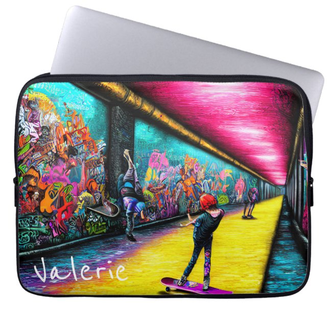 Housse Pour Ordinateur Portable Graffiti en pleine vie (Devant)