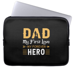 Housse Pour Ordinateur Portable Grand-père Cadeau Papa Mon héros de l'éternel