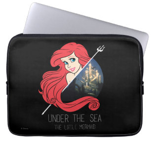 Housse Pour Ordinateur Portable Graphique d'Ariel Atlantis - Sous la mer