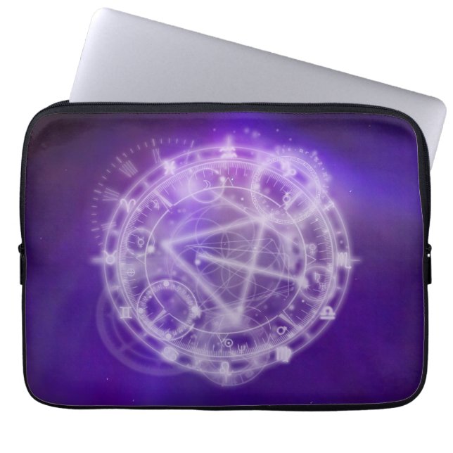 Housse Pour Ordinateur Portable Graphique d'astrologie zodiaque (Devant)
