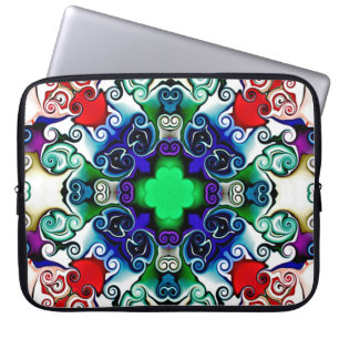 Housse Pour Ordinateur Portable Graphiques informatiques. Illustration d'un flo ab