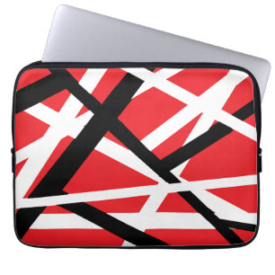 Housse Pour Ordinateur Portable Graphisme rouge, noir et blanc