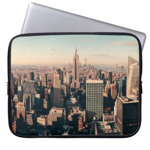 Housse Pour Ordinateur Portable gratte-ciel New York City toit vue urbaine ville