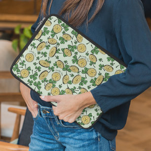 Housse Pour Ordinateur Portable Green & Gold St Patrick's Lucky You Shamrock