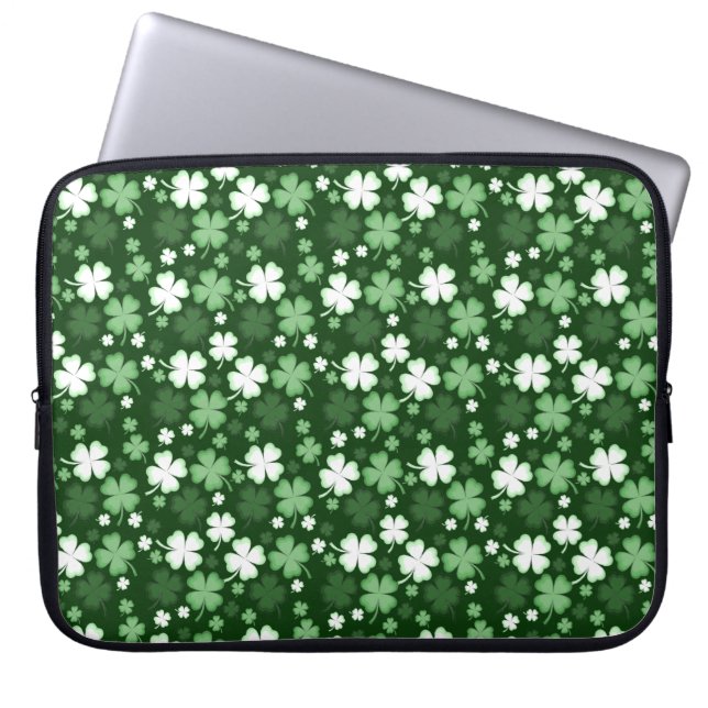 Housse Pour Ordinateur Portable Green Shamrock (Devant)