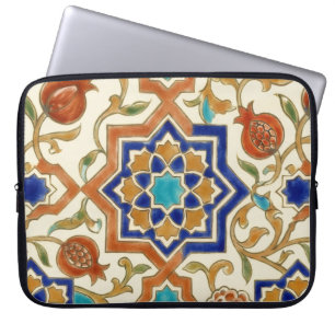 Housse Pour Ordinateur Portable Grenade andalouse et toile étoile bleue