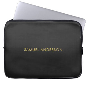 Housse Pour Ordinateur Portable Grey Gold Color Professional Ajouter un nom