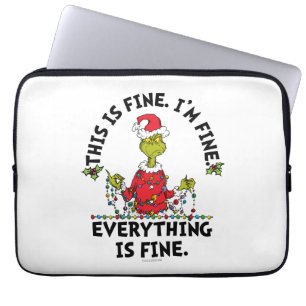 Housse Pour Ordinateur Portable Grinch Tout va bien