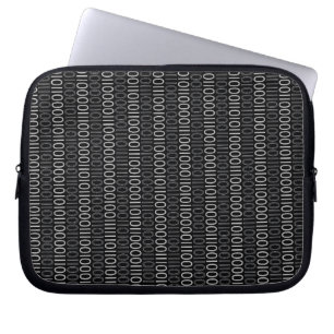 Housse Pour Ordinateur Portable Gris de CODE BINAIRE sur toute couleur