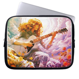 Housse Pour Ordinateur Portable Griser ma guitare dans la tempête 10"