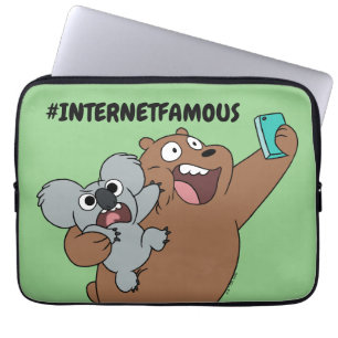 Housse Pour Ordinateur Portable Grizz & Nom Nom - #InternetFamous