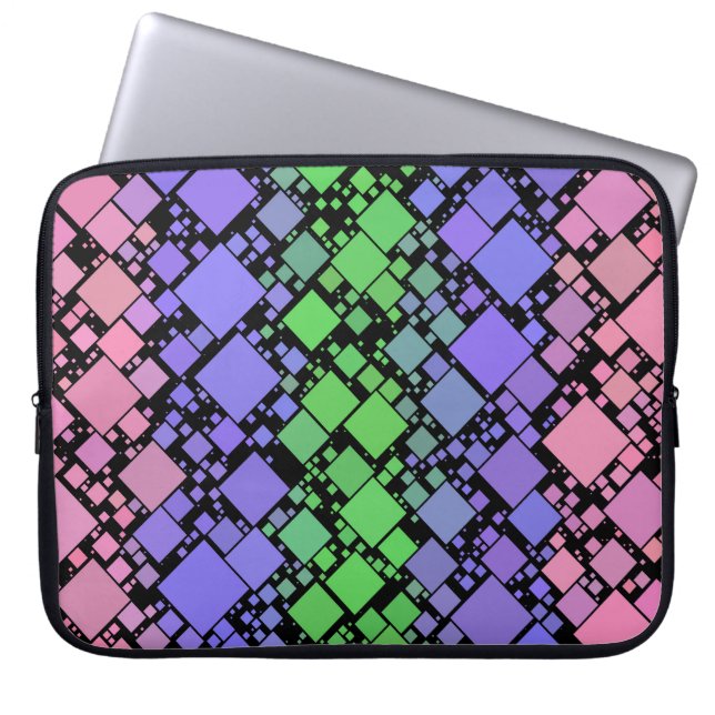 Housse Pour Ordinateur Portable Groovy Boho Rétro Mod Géométrique Fierté Trigender (Devant)