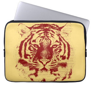 Housse Pour Ordinateur Portable Gros plan de la face du tigre 7