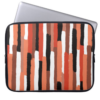 Housse Pour Ordinateur Portable Grunge brushstrokies géométrique sans couture moti