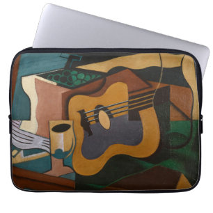 Housse Pour Ordinateur Portable Guitare Et Vin Peinture Abstraite