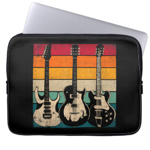 Housse Pour Ordinateur Portable Guitare rétro