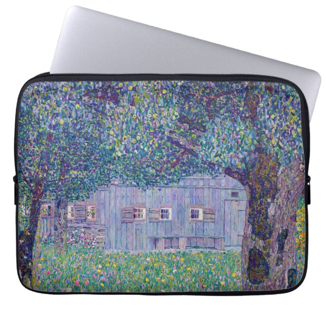 Housse Pour Ordinateur Portable Gustav Klimt - Ferme en Haute-Autriche (Devant)