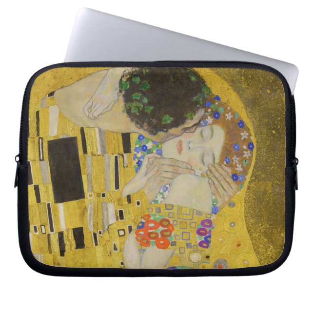 Housse Pour Ordinateur Portable Gustav Klimt - Le baiser (Devant)
