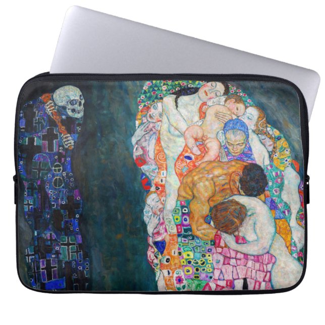 Housse Pour Ordinateur Portable Gustav Klimt - Mort et vie (Devant)