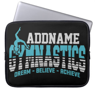 Housse Pour Ordinateur Portable Gymnaste AJOUTER LE NOM Gymnastique Équipe Backben