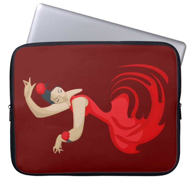 Housse Pour Ordinateur Portable Gypsy Flamenco Dancer (Devant)