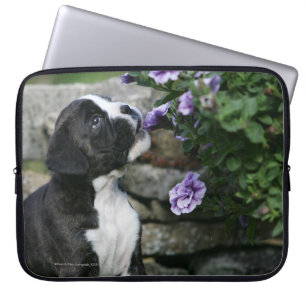 Housse Pour Ordinateur Portable Halètement de chien de boxeur