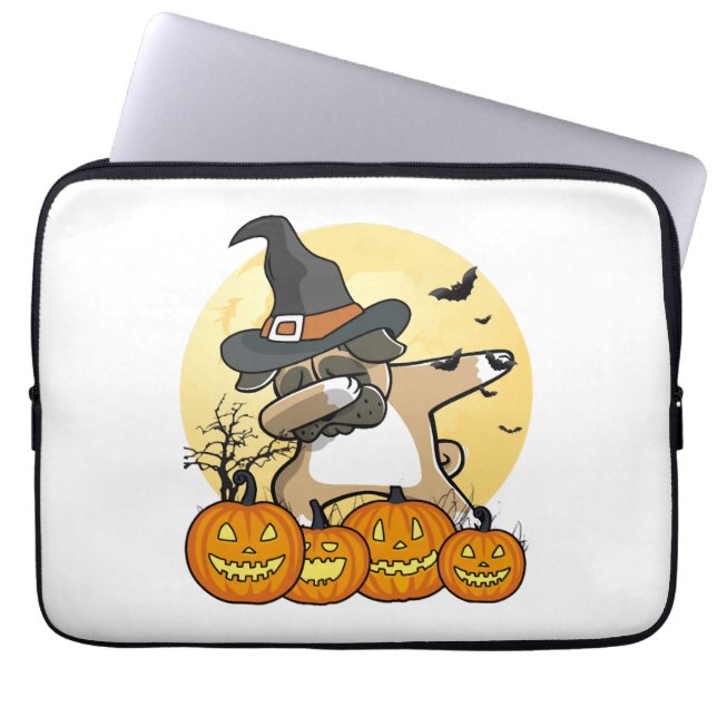 Housse Pour Ordinateur Portable Halloween Carlin Dabbing (Devant)