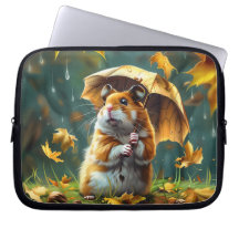 Hamster and Leaf Umbrella
