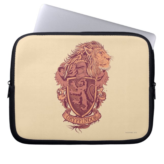 Housse Pour Ordinateur Portable Harry Potter | Gryffindor Lion Crest (Devant)