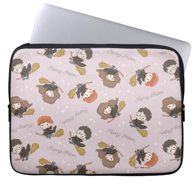 Housse Pour Ordinateur Portable HARRY POTTER™, Hermione & Ron Flying Motif (Devant)