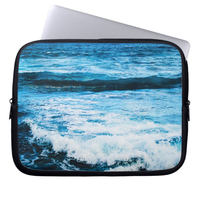 Housse Pour Ordinateur Portable Hawaii vagues océaniques turquoise photo tropicale (Devant)