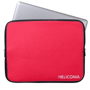 Housse Pour Ordinateur Portable Heliconia red color