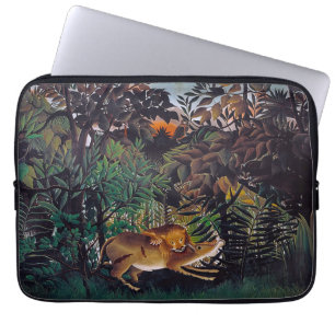 Housse Pour Ordinateur Portable Henri Rousseau - Le lion affamé