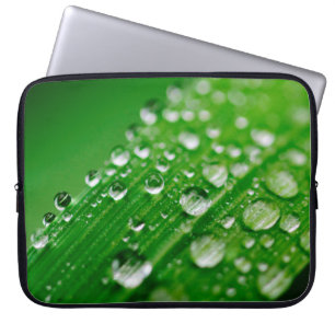 Housse Pour Ordinateur Portable Herbe verte à feuilles d'eau