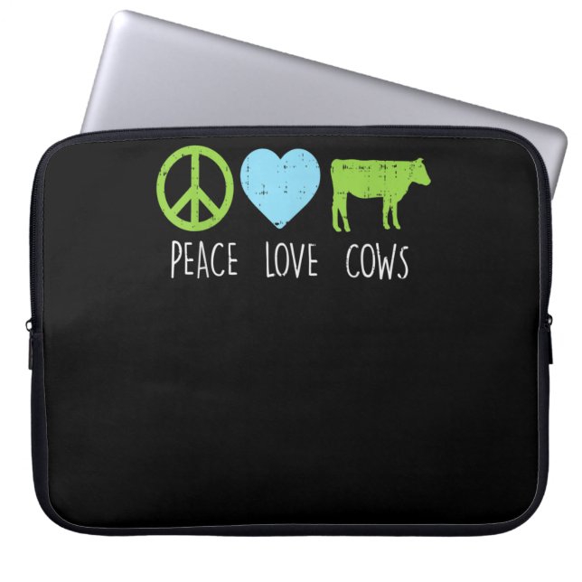 Housse Pour Ordinateur Portable Hippie Farming Dairy Farmer (Devant)