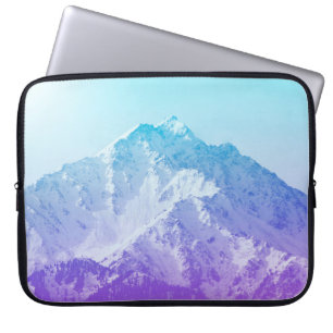 Housse Pour Ordinateur Portable Hiver montagne, hipster, pic, photo, ba
