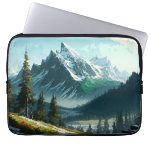 Housse Pour Ordinateur Portable Hiver Scene de l'ordinateur portable de la montagn