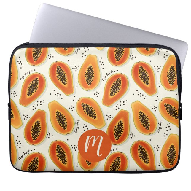 Housse Pour Ordinateur Portable Hiya Papaya Motif (Devant)