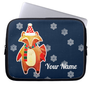 Housse Pour Ordinateur Portable Holiday Raccoon
