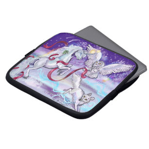 Housse Pour Ordinateur Portable Holiday Unicorn Owl et Fox coque ordinateur portab