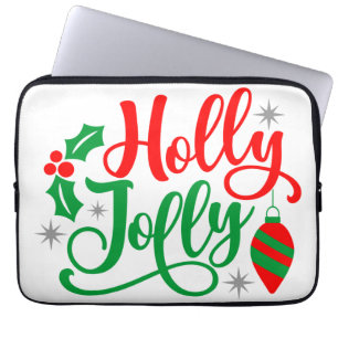 Housse Pour Ordinateur Portable Holly Jolly Christmas Song