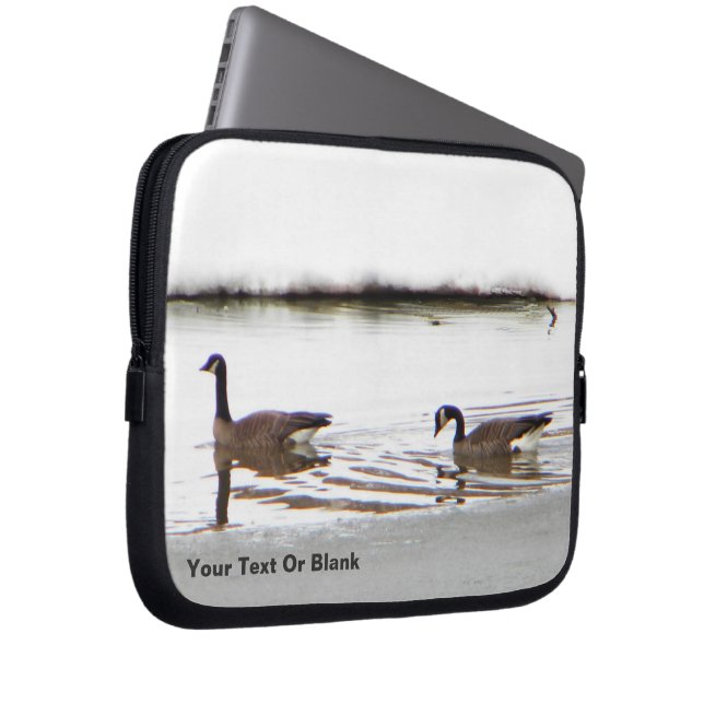 Housse Pour Ordinateur Portable Honkers - Oies du Canada (Devant droit)